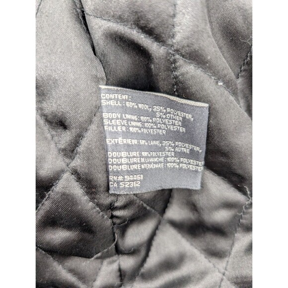 Perry Ellis Portfolio Men's Wool Blend Full Zip Mock Neck Black Winter Coat XL - Picture 4 of 8